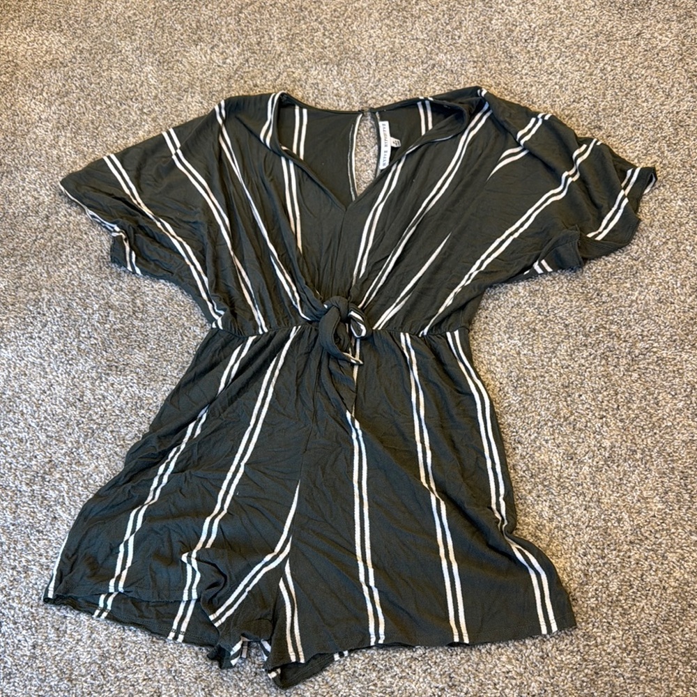 Stretchy Comfy Striped Romper